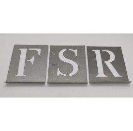 Çinko Metal Harf Şablon